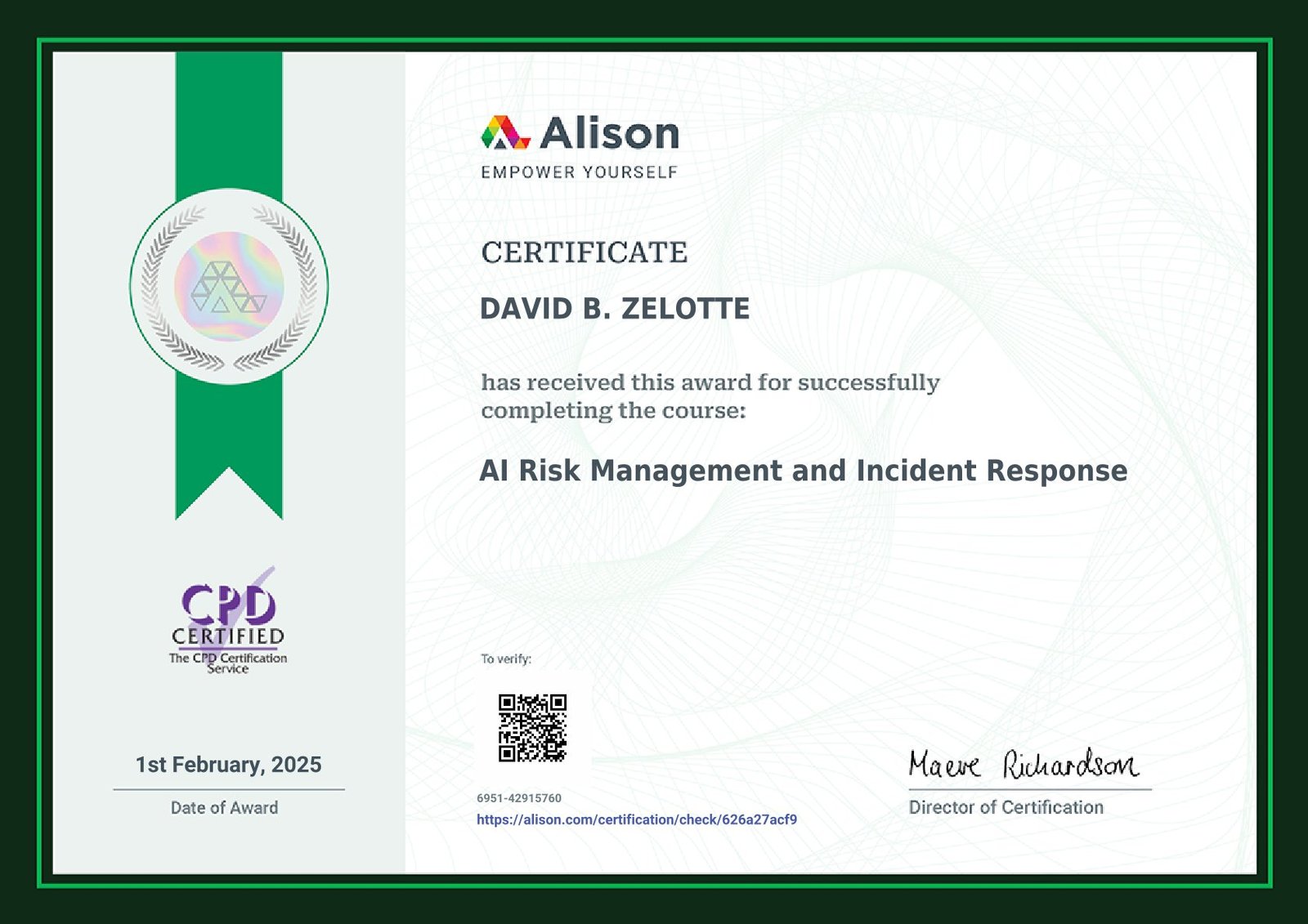AI Risk Management and Incident Response